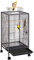 Yaheetech Jaula para Pájaros Jaula con Ruedas para Mascota Aves Loros Canarios Jaula Metálica 45,5x45,5x100,5 cm