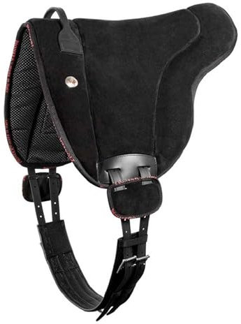 Brama West Bareback Reitpad UNICA Leder von Pioneer - super Soft - Made in Italy - Farbe Schwarz, Gr. Full