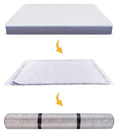 Sac sous Vide pour Matelas en Mousse/à mémoire, Housse de protection en Plastique pour Matelas, Sac de compression pour Matelas pour stockage et déménagement(Pour Matelas 180/190/200X200cm)