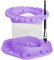 Adorila Paint Brush Cleaner Rinse Cup, Silicone Paint Brush Holder and Brush Cleaner, Paint Brush Cleaner Tool for Acrylic, Watercolor, Water-based Paints (Purple), JJL7919002