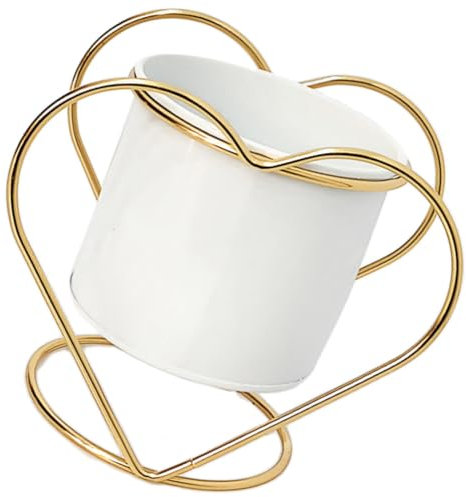 Sosoport Nordic Style Metall Blumentopf Mit Ständer Eisen Pflanzcontainer Für Zimmer Balkon Garten Und Terrasse Für Sukkulenten Und Kleine Pflanzen Pflegeleicht Und Dekorativ