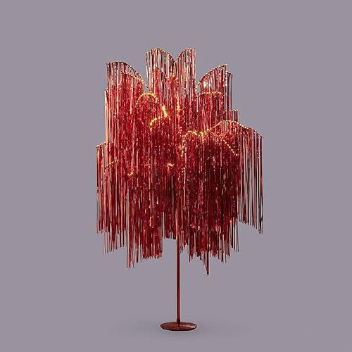 EDG Enzo De Gasperi Enzo De Gasperi Albero di Natale LED Frange 960 Microled H 180 Cm D 140 Cm Red