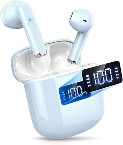Bluetooth Kopfhörer, Kopfhörer Kabellos Bluetooth 5.3 In Ear Kopfhörer, Mini Kabellose Kopfhörer mit 4 ENC Noise Cancelling Mic, 25H Spielzeit Wireless Earbuds, LED-Anzeige, Ohrhörer IP7 Wasserdichte