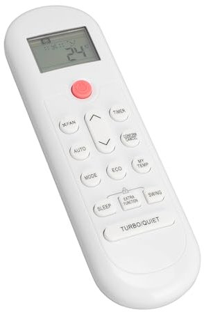 Cuifati Reemplazo de Control Remoto para Aire Acondicionado Mabe V12843 HJ L8H 0010404555D V106 Parte de Calor Frío, Botones Sensibles Fácil Acceso Control Remoto de Función