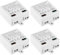 Aicharynic Mini trasformatore LED da 12 V/DC 10 W, 4 pezzi, trasformatore LED da 100 – 240 V a 12 V DC, tensione costante, driver LED per luci e strisce LED da 12 V