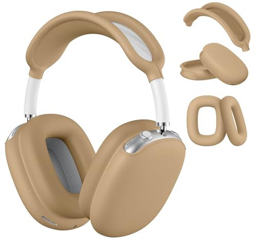 Youtec Silikon-Schutzhülle für AirPods Max, kratzfestes Ohrpolster und Kopfbandschutz, Khaki