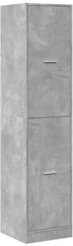 vidaXL Armoire d'apothicaire Gris béton 40x41x174,5 cm Bois ingénierie, Coffre d'apothicaire, Meuble d'apothicaire, Coffre à tiroirs d'apothicaire