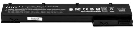 CRLYLC VH08 VH08XL Batterie pour HP EliteBook 8560w 8570W 8760w 8770w Mobile Workstation 632113-151 632425-001 632427-001 HSTNN-LB2P HSTNN-IB2P HSTNN-LB2Q HSTNN-F10C HSTNN-I93C HSTNN-F93C Battery