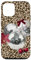iPhone 12/12 Pro Aesthetic Disco Ball 70s & Cherry Cheetah Print Y2K Leopard Case