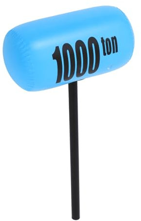 CHICAMPERA Inflatable Hammer Giant Hammer Prop PVC Inflatable Toy for Kids Carnival Indoor Outdoor Game Sky-blue