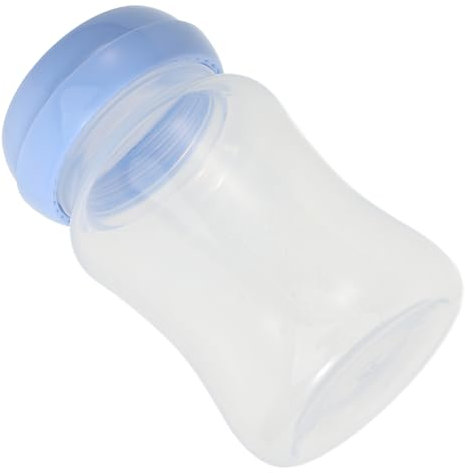 Botella de almacenamiento de leche materna duradera de boca ancha, contenedor de almacenamiento de leche materna para lactancia materna, seguro para congelador, con diseño de escala