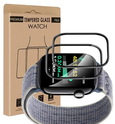 Cable Leader 2 pièces Verre Trempé pour Apple Watch Series 10/11 (42mm), Haute Sensibilité, Anti Rayures protection écran, à l'épreuve des bulles, Anti-huile, Ultra HD iWatch 10 42mm vitre protection