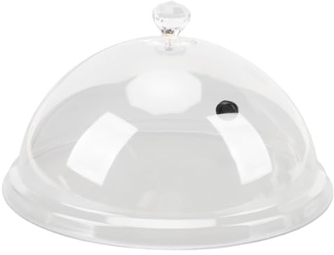 Cloche de Fumage Transparente 26,5 cm, Dôme pour Pistolet Fumeur Cocktail | Couvercle Infuseur avec Port Caoutchouc, Conservation Vapeur et Présentation Gastronomique