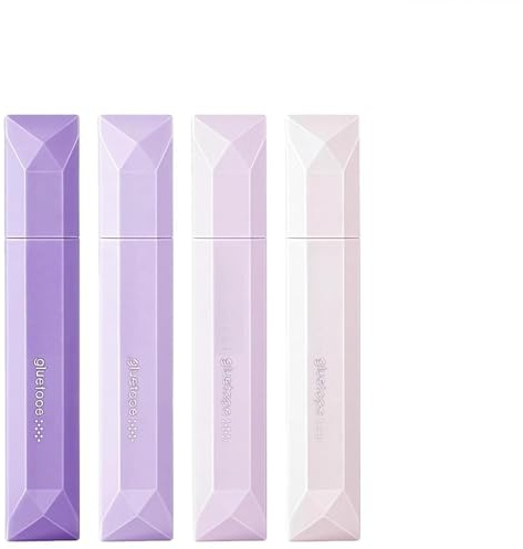 XIAGER 4 PCS Double Sided Tape Pen,Glue Tape Roller for Scrapbooking & Card Making,Glue Pen,Precision Adhesive Correction Tape with Retractable Tip for Crafts,Gift Wrapping,Office Use (Purple)
