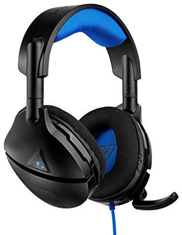 Turtle Beach Stealth 300P Cuffie Gaming Amplificate per PlayStation 4, Cablate, Nero