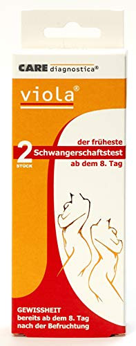 viola der früheste Schwangerschaftstest ab dem 8. Tag