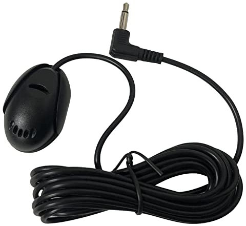 iFreGo Microfono per Autoradio, Microfono per Auto, Microfono Esterno da 3,5 mm per Radio,DVD per Autoradio, Navigazione GPS, Microfono Bluetooth, Microfono per Auto Universale, Plug and Play