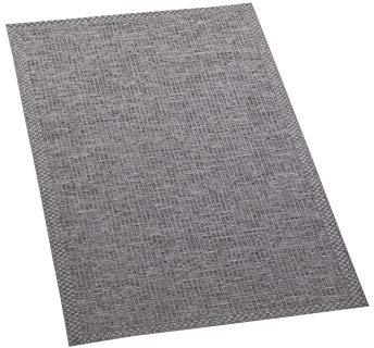 CARPETIA Indoor & Outdoor Teppich Sisal Optik Balkon Küche Terrasse Wohnzimmer - grau Größe 80x150 cm