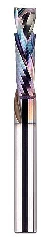 SpeTool Compression Router Bit 1/4 Inch Shank 1 Inch Cutting Length with Coated Carbide Spiarl Up Down CNC Router Bit for Woodworking Tool