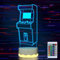 CooPark Game 3D Night Light, Arcade Illusion Hologram Lamp,16 Colors Changing + Warm White with Remote Control Timer Dimmable, Novelty Gamer Room Decor Birthday Gifts for Teen Boy Girl Men Women