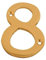 Brass Door Numbers Screw On 3 Inch Door Number Elegant and Bold Door Numerals Suitable for All Door Types Including Wooden uPVC and Composite Number 8.
