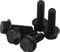 CONPHERON Flansch Schrauben Gezackte Flansch-Sechskantschrauben M10x20 mm Vollgewinde Hochfester Legierter Stahl der Güteklasse 10.9, Schwarz