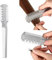 Peigne de Rasoir de Cheveux Peigne à Effiler les Cheveux Double Face Peigne Coupe-Cheveux Peigne de Rasoir de Coiffure Peigne d'Épilation Cheveux Double Tranchant avec Lame de Rasoir, Argent