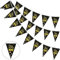 GoldRock 100. Geburtstag Deko Set - Banner, Girlande, Wimpelkette für Männer und Frauen - Happy Birthday 100 Jahre Feier