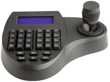 QVIS Mini BIT-K7203 3-Achsen-Multi-Protokoll-PTZ-Tastatur-Controller, steuerbare Geschwindigkeit von Schwenk-/Neigungs- und Zoom-In/Out-Universal-3D-Joystick