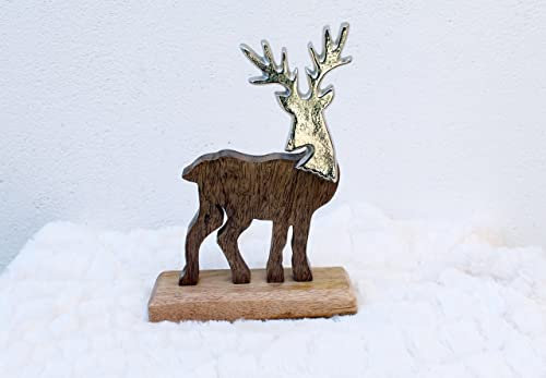 Gwenys Haus Dekofigur Hirsch Alu/Holz