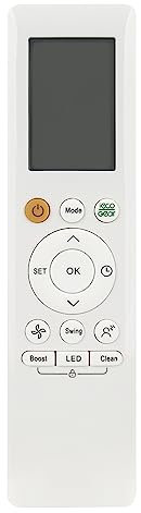 ALLIMITY Reemplazo de Mando a Distancia Aire Acondicionado adaptar por Midea Air Conditioner AC A/C RG10A(B2S)/BGEF RG10L1(2HS)/BGEF