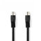 NEDIS DIN-Audio-Kabel | DIN 5-Pin Stecker | DIN 5-Pin Stecker | Vernickelt | 2.00 m | Rund | PVC | Schwarz | Label