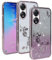XINYEXIN Coque Paillettes pour Oppo A78 5G, Étui Bling Pailleté pour Femmes et Filles, Housse de Téléphone Brillante Ultra-Fin Transparent Antichoc - Or Rose