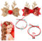 Accessoires Cheveux Fille,Accessoire Noel,Accessoires Noël,Noeud Cheveux,Pinces à Cheveux Noël,Chouchou Noël,Bois de Renne épingle à Cheveux,Wapiti Pinces Crocodile,pour Enfants et Adultes