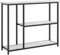 HOMCOM Konsolentisch, Flurtisch mit 3 Ablagen, 100 x 30 x 80 cm, Beistelltisch, Kleiner Ausstellungstisch für Kleinen Raum, Eingang, Flur, Wohnzimmer, Schlafzimmer, Weiß