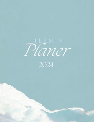 Terminplaner 2024: Jahreskalender mit Feiertagen, zur Anzeige Ihrer Urlaubsplanung, Kalender für Ihre Termine, 1 Woche auf 1 Seite, 30 Minuten Takt, ... Uhr bis 23:30 Uhr, Kontaktliste & Notizen