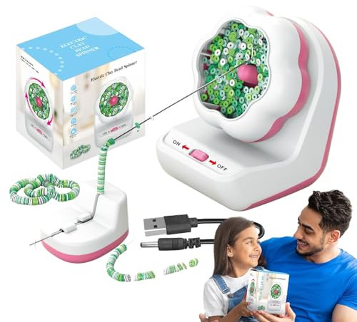 tongfeng Elektrischer Perlenspinner | Tonperlen-Spinner | Automatische Perlenmaschine Perlenschale | Schnelle Perlen Tonperlen | Spinner Maschine Für Schmuckherstellung Armbänder Halsketten