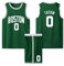 ABRTJCL 2-Teiliges Kinder/Erwachsener Basketball Jersey Shirt und Shorts 2024, Kinder/Erwachsener Basketball ärmellose Anzug, Kinder/Erwachsener Basketball Jersey & Basketball Shorts Grün 4XL