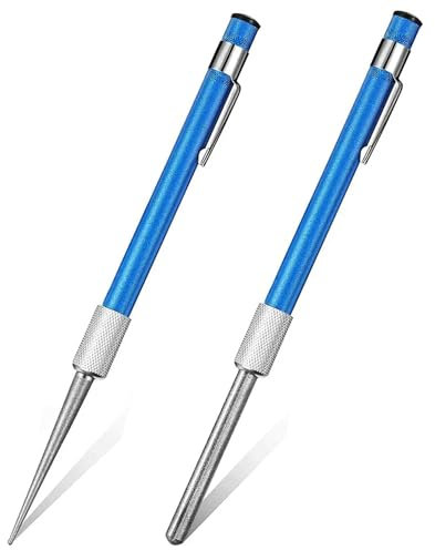 Gasea 2 Sets Diamond Knife Sharpener Pen Retractable Sharpening Rod for Outdoor Activity