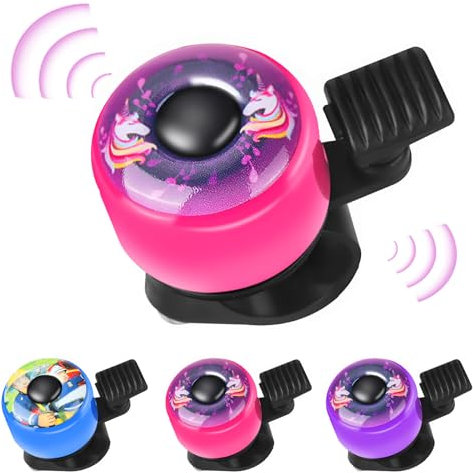 GUBOOM Campanello da Bicicletta per Bambini, Campanello per Bicicletta, Campanello per Bicicletta per Bambini, Ragazze, Ragazzi, Campanello per Bicicletta con Motivo a Cartoni