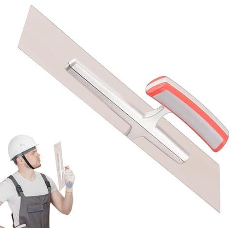 Zement Kelle – Flachbeton Finishing Werkzeug, flache Mauerwerk Handkelle, ergonomische Fuge, leichte Kelle Beton Werkzeuge für Betonzement Gips Wandplatte