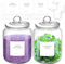 2pcs Glass Jars with Lids,2L Laundry Storage Containers Jars,Washing Pods Storage Container,Laundry Pods Storage Container,Laundry Detergent Storage for Detergent Powder,Dryer Balls,Scent Boosters