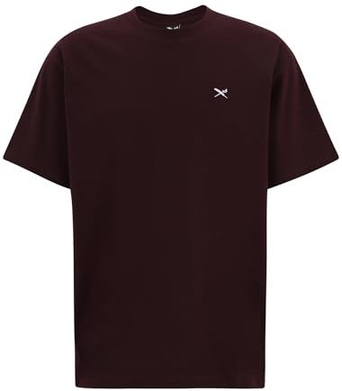 IRIEDAILY Herren T-Shirt MINI Flag Relaxed Relaxed Fit S aubergine