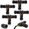 4 Pièces Boîte de Jonction IP68 Connecteur Étanche Forme de T Connecteur Électrique Étanches Boîte de Dérivation Extérieur Connecteur Câbles 3 Voies Ø 3-12 mm