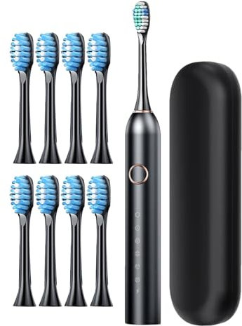 Acunny Electric Toothbrushes for Travel, Rechargeable Toothbrushes with Case - Electric Toothbrush for Adults | Rechargeable, Lasts 180 Days, 40,000 VPM, Deep Cleaning, 6 Modes