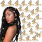 TELAIN 30 Stück Goldene Schmetterling Mini Haarspangen, Metall Haarclips für Frauen, Starker Halt, Modische Styling-Accessoires