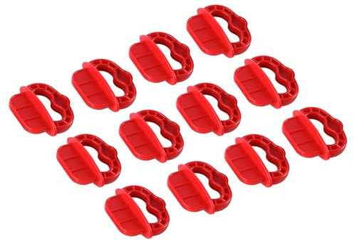 VOANZO 12 pièces d'espacement de Planche de terrasse Guide d'espacement de Planche de terrasse Outil d'espacement de Planche de terrasse Entretoises de terrasse 1/4 Entretoises de Planche de terrasse