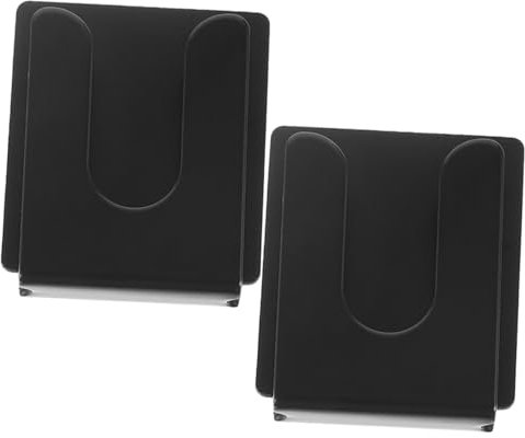 Generic 2pcs Car Radio Hand Microphone Holder Clip 3m Adhesive Metal Mount Bracket Universal Microphone Hanger for Vehicle Use