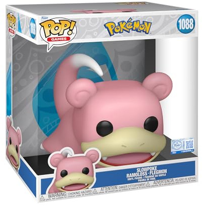 Funko POP! Jumbo: Pokemon - Slowpoke | Official Video Games Merch - Collectable Vinyl Figurine for Shelf Display - Birthday Gift Idea for Fans and Collectors