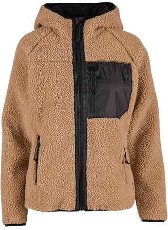 Brandit Women Teddyfl. Jacket Hood 15Y, Color: camel, Size: S